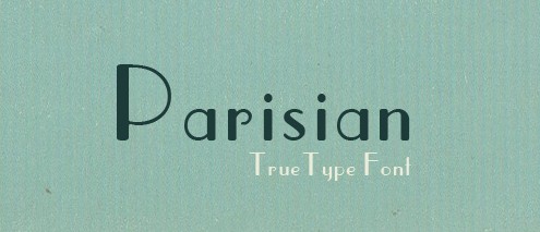 Font chữ retro PARISIAN